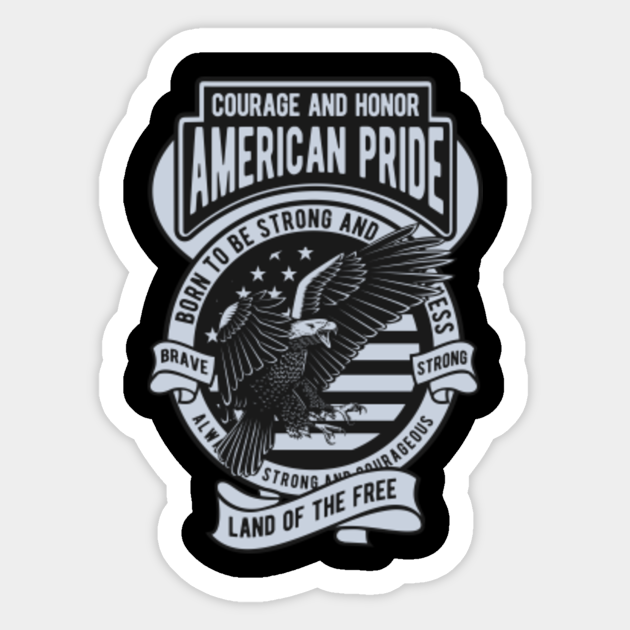 American Pride American Pride Sticker TeePublic